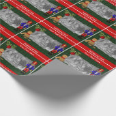 Nutcracker Gingerbrot Mann Dein Foto Urlaub Geschenkpapier (Ecke)