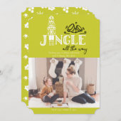 Nutcracker Green Holiday Foto Card Feiertagskarte (Vorne/Hinten)