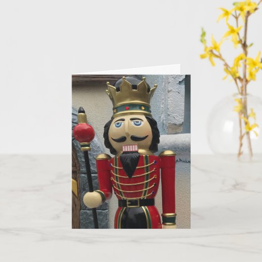 Nutcracker Guard Weihnachten Karte (Gelbe Blume)
