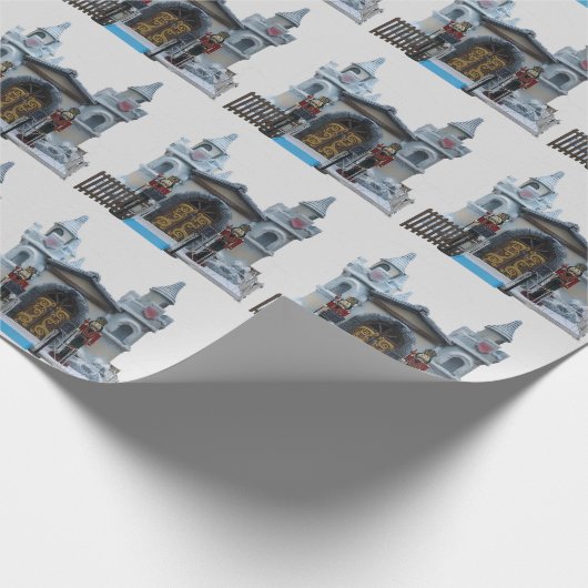 Nutcracker Guards und Santas Grotto Geschenkpapier (Ecke)