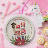 Nutcracker Happy Holidays Cuckoo Grüße Pappteller (Party)