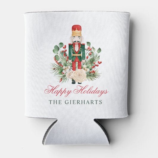 Nutcracker Happy Holidays Custom Christmas Dosenkühler (Vorderseite)