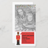 Nutcracker Happy Holidays, Vorlage für Fotokarten (Vorne/Hinten)