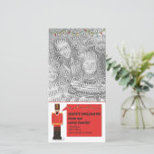 Nutcracker Happy Holidays, Vorlage für Fotokarten (Stehend Vorderseite)