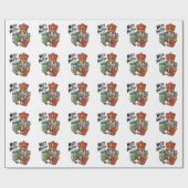 Nutcracker Holding Matcha Latte Funny Nuts for Mat Geschenkpapier (Flach)