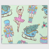 Nutcracker Holiday Ballet Geschenkpapier (Flach)