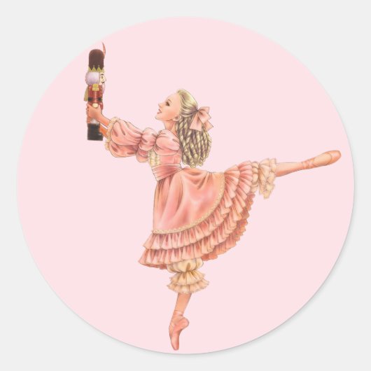 Nutcracker Holiday Circle Sticker (Vorderseite)