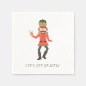 Nutcracker Holiday Cocktail Party Serviette (Vorderseite)