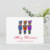 Nutcracker Holiday Foto Feiertagskarte (Stehend Vorderseite)