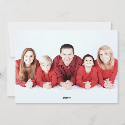 Nutcracker Holiday Foto Feiertagskarte (Rückseite)