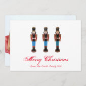 Nutcracker Holiday Foto Feiertagskarte (Vorne/Hinten)