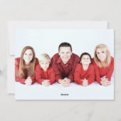 Nutcracker Holiday Foto Feiertagskarte (Rückseite)