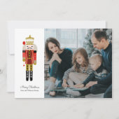 Nutcracker Holiday Foto-Karte Karte (Vorderseite)