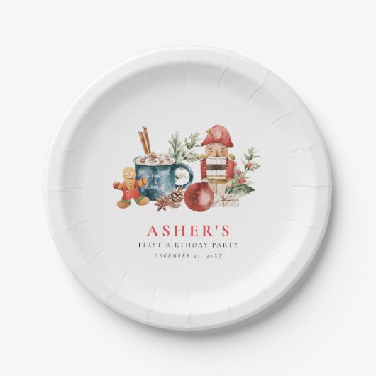 Nutcracker Holiday Pappteller (Vorderseite)