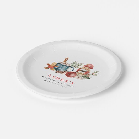 Nutcracker Holiday Pappteller (Schrägansicht)