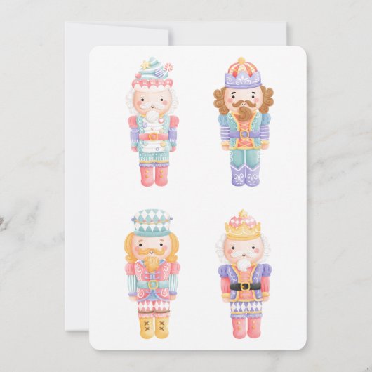 Nutcracker Holiday Party Einladung (Rückseite)