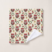 Nutcracker Holiday Weihnachten Badhandtuch Set (Waschlappen)