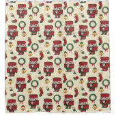 Nutcracker Holiday Weihnachten Duschvorhang (Vorderseite)