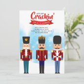 Nutcracker Holiday Weihnachten Einladung (Stehend Vorderseite)