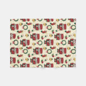 Nutcracker Holiday Weihnachten Fleecedecke (Vorderseite (Horizontal))