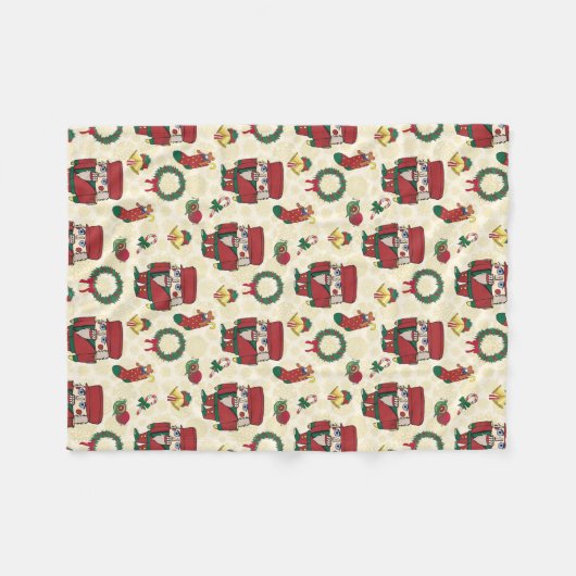 Nutcracker Holiday Weihnachten Fleecedecke (Vorderseite (Horizontal))