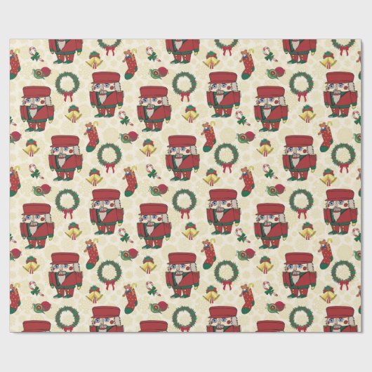 Nutcracker Holiday Weihnachten Geschenkpapier (Flach)