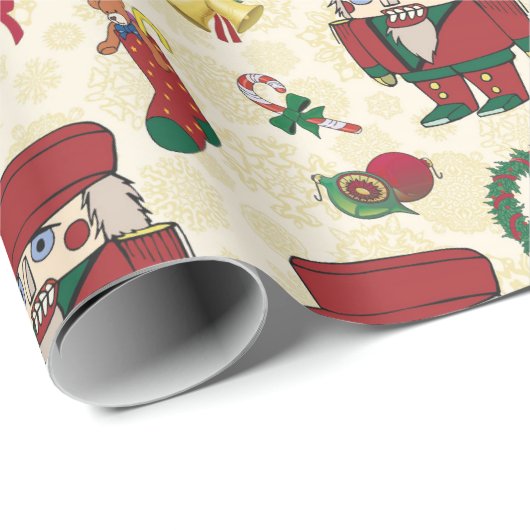Nutcracker Holiday Weihnachten Geschenkpapier (Rolleneckpunkt)