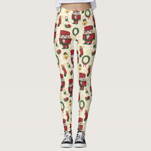 Nutcracker Holiday Weihnachten Leggings (Vorderseite)