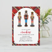 Nutcracker Holiday Weihnachten Party Einladung (Stehend Vorderseite)