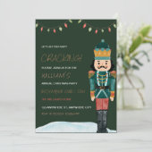 Nutcracker Holiday Weihnachten Party Einladung (Stehend Vorderseite)