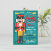 Nutcracker Holiday Weihnachten Party Einladung (Stehend Vorderseite)
