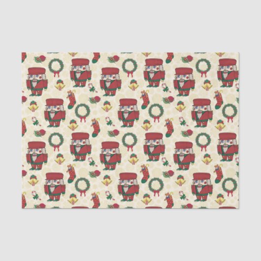 Nutcracker Holiday Weihnachten Seidenpapier (Vorderseite)