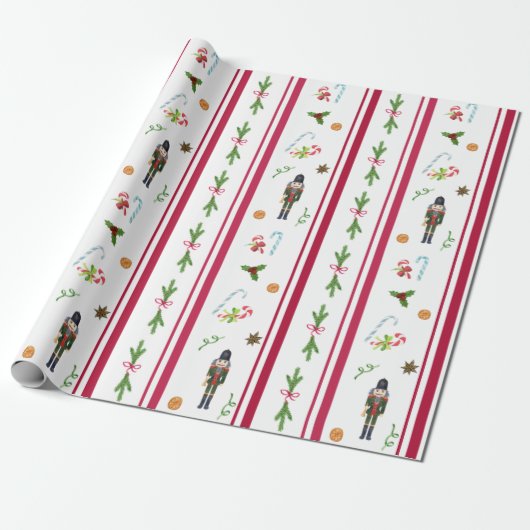 Nutcracker Holiday Wrapping Paper Geschenkpapier (Ungerollt)