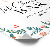 Nutcracker Hot Chocolate Bar Christmas Party Poster (Ecke)