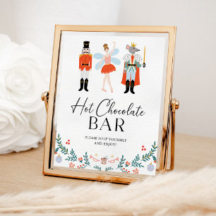 Nutcracker Hot Chocolate Bar Christmas Party Poster