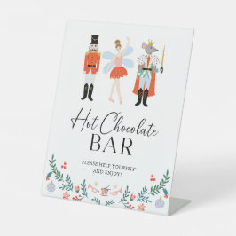 Nutcracker Hot Chocolate Bar Christmas Party Sockelschild
