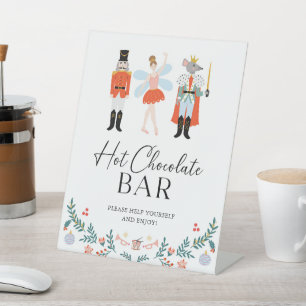 Nutcracker Hot Chocolate Bar Christmas Party Sockelschild