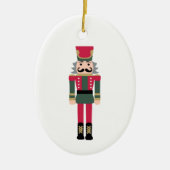 Nutcracker Illustration Christmas Design Classic C Keramik Ornament (Vorne)