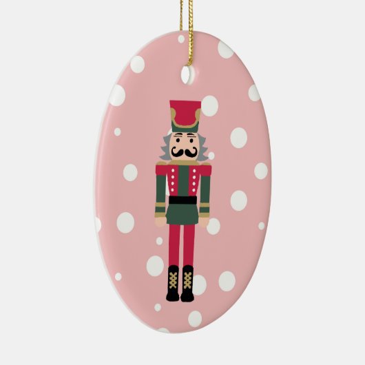 Nutcracker Illustration Christmas Design Classic C Keramik Ornament (Rechts)