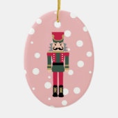 Nutcracker Illustration Christmas Design Classic C Keramik Ornament (Vorne)