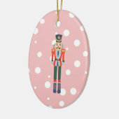 Nutcracker Illustration Christmas Design Classic Keramik Ornament (Links)