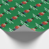 Nutcracker Illustration Weihnachtsverpackung Geschenkpapier (Ecke)