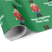 Nutcracker Illustration Weihnachtsverpackung Geschenkpapier (Rolleneckpunkt)