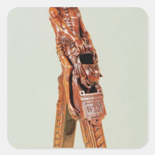 Nutcracker in Form eines Mannes Quadratischer Aufkleber