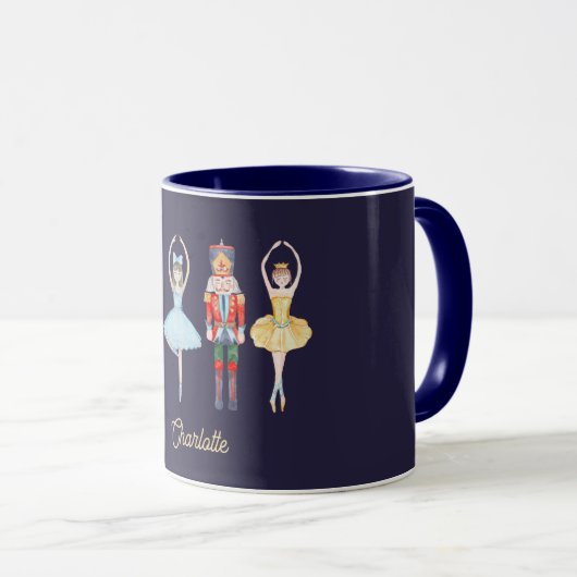 Nutcracker-individuelle Name Tasse (VorderseiteRechts)