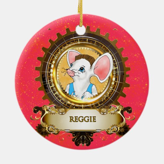 Nutcracker Keramik Circle Ornament Reggie (Hinten)