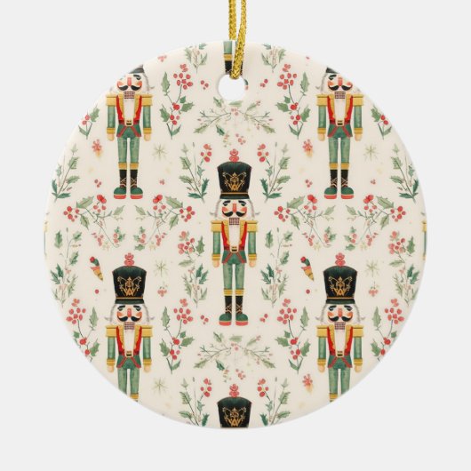 Nutcracker Keramik Ornament (Vorne)