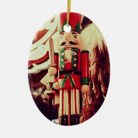 Nutcracker Keramik Ornament (Vorne)
