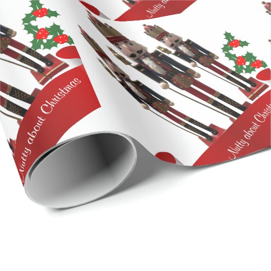 Nutcracker King Christmas Geschenkpapier (Rolleneckpunkt)