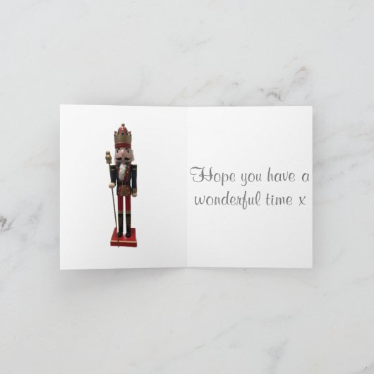 Nutcracker King Personalisiert Karte (Innenseite)
